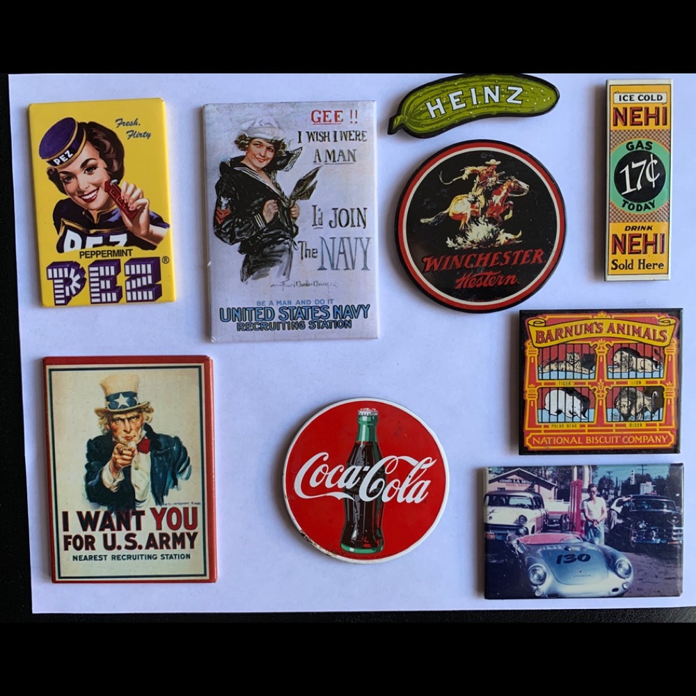 Americana refrigerator magnets